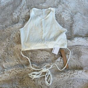 Reformation Yvie Top in white brand new with tags size small